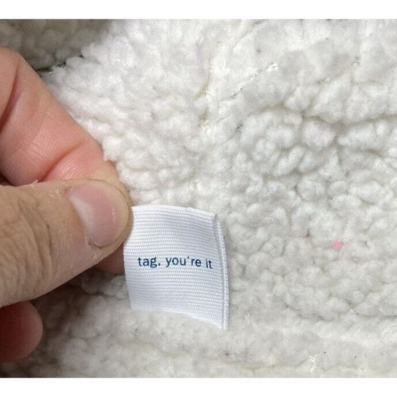 Old Navy Girls XL Long Sleeve Grey Cheetah Hooded Zippered Lined Sweatshirt - Picture 6 of 16